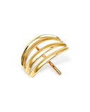 Charlotte Hair Cuff in Gold