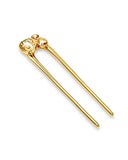 Jasmine French Pin Gold Crystals