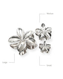 Mini Lily Claw Clip in Silver