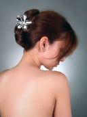 Grande Lily Claw Clip in silver